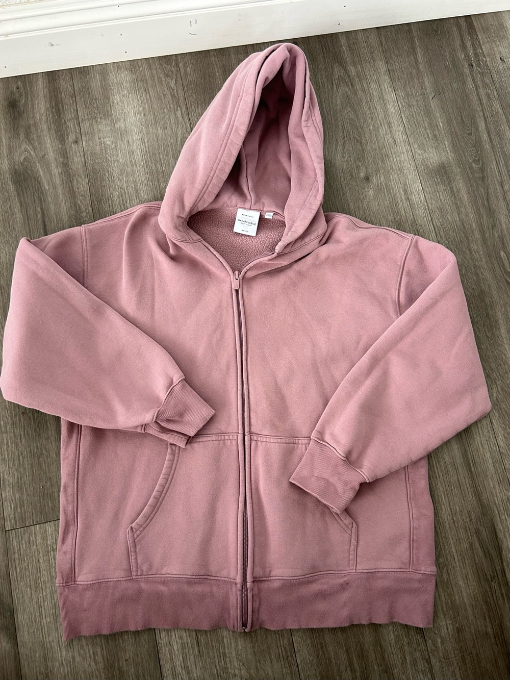 Aritzia Dusty Rose Full-Zip Hooded Jacket